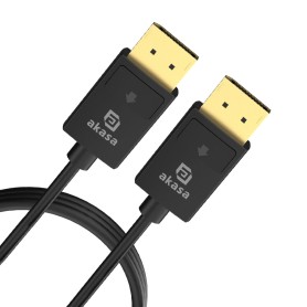 Akasa AK-CBDP26-20BK cavo DisplayPort 2 m Nero