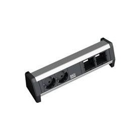 BACHMANN Desk1 1xUSBCharger 3xSchutzkont 1xABD (902.0111)