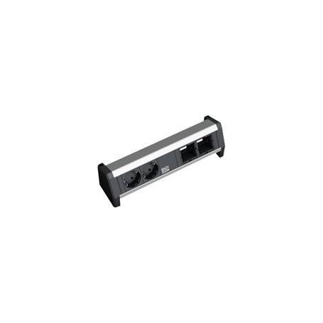 BACHMANN Desk1 1xUSBCharger 3xSchutzkont 1xABD (902.0111)
