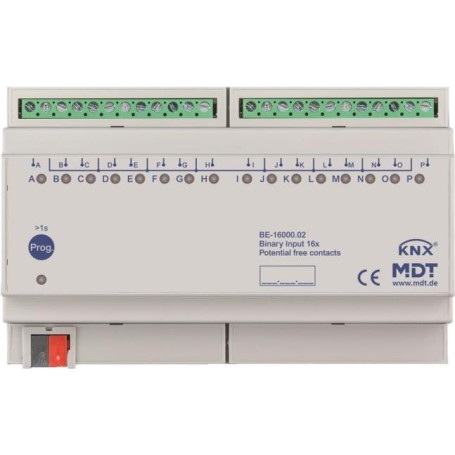 MDT BE-16000.02 Binäreingang 16-fach, 8TE, REG (BE-16000.02)
