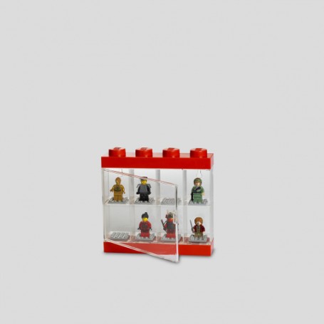 LEGO Minifiguren Display Case 8 rot (rot/transparent) (RC40650001)