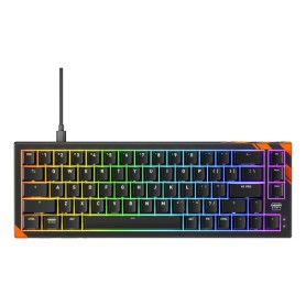 CHERRY K5 PRO TMR COMPACT tastiera Gaming USB QWERTY Inglese US Nero, Arancione (G8E-24200LACAUS-2)
