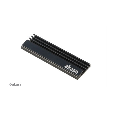 Akasa A-M2HS01-KT02 sistema di raffreddamento per computer Unità allo stato solido Dissipatore di calore/Radiatore Nero 1, 2