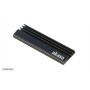 Akasa A-M2HS01-KT02 sistema di raffreddamento per computer Unità allo stato solido Dissipatore di calore/Radiatore Nero 1, 2