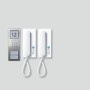 Siedle SET CA 812-2 E/W Acciaio inox, Bianco (210008739-00)