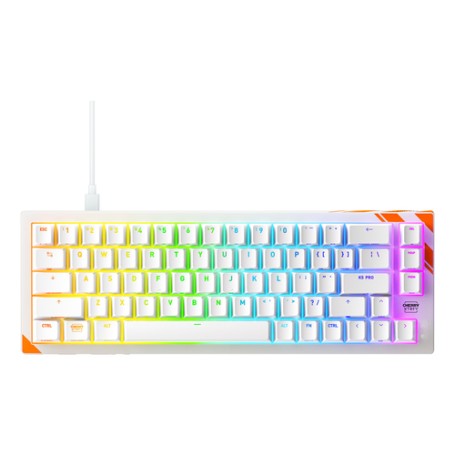 CHERRY K5 PRO TMR COMPACT tastiera Gaming USB QWERTY Inglese US Arancione, Bianco (G8E-24200LACAUS-0)