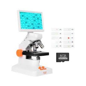 MatataStudio Digitales Mikroskop MT3-2 2MP Kamera 7-Zoll IPS-Display bis 1200x Vergrößerung (0201500112)