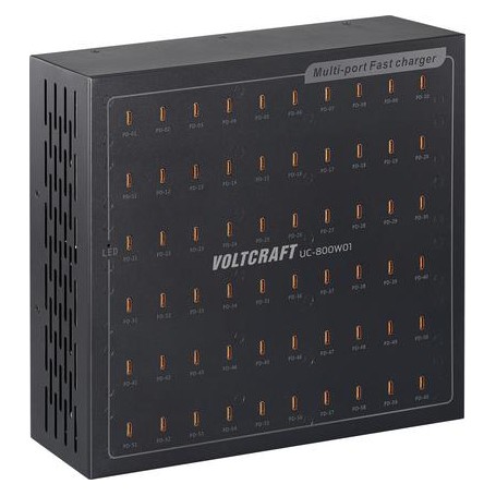 VOLTCRAFT UC-800W01 USB Ladegerät 800 W USB-C® USB PD Schwarz Innenbereich USB Power Delivery (USB-PD) (VC-17275170)