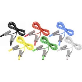 VOLTCRAFT MSB-501 Messleitungs-Set [Lamellenstecker 4 mm - Lamellenstecker 4 mm] 2.00 m (MSB-501-2)