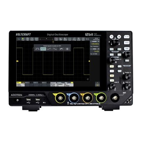 Voltcraft ADO-3504 Digital-Oszilloskop 350 MHz 2,5 GSa/s 250 Mpts 12 Bit 4-Kanal DSO (VC-17257155)