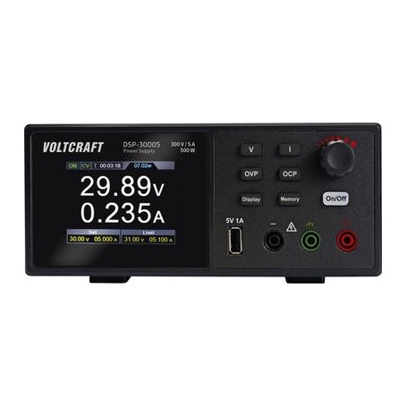 VOLTCRAFT DSP-30005 Labornetzgerät, Festspannung 0 - 300 V 5 A (max.) 500 W USB Anzahl Ausgänge 1 x (VC-17257770)