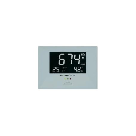 Voltcraft CO-60 Luftqualitäts-Anzeige für Büro-Räume, Raumluft-Messgerät, CO2-, Temperatur-, und Luf (CO-60)