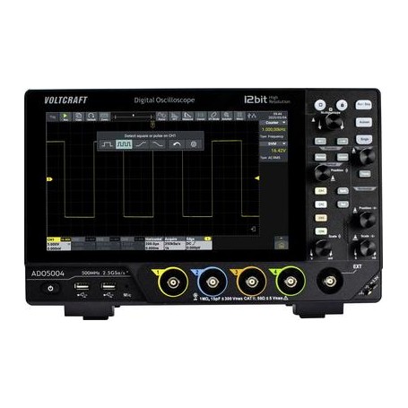Voltcraft ADO-5004 Digital-Oszilloskop 500 MHz 4-Kanal 2.5 GSa/s 250 Mpts 12 Bit (VC-17257145)