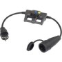VOLTCRAFT Messadapter [ Schutzkontakt-Gummi-Stecker - Schutzkontakt-Gummi-Kupplung] DLA-1L 16 (DLA-1L 16)
