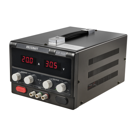 Voltcraft ESP-3020 Labornetzgerät einstellbar 0-30 V/DC 0-20 A 600 W schmale Bauform 4 mm Anschluss (VC-12609900)