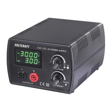 VOLTCRAFT CSP-320 Labornetzgerät, einstellbar 0 - 30 V/DC 1 - 3 A 90 W Netz- und Akkubetrieb Anzahl Ausgänge 1 x (VC-17192770)