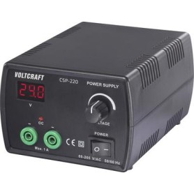 VOLTCRAFT CSP-220 Labornetzgerät, einstellbar Wechselspannung 0 - 24 V/AC 1 A (max.) 24 W Anzahl Ausgänge 1 x (VC-17193955)