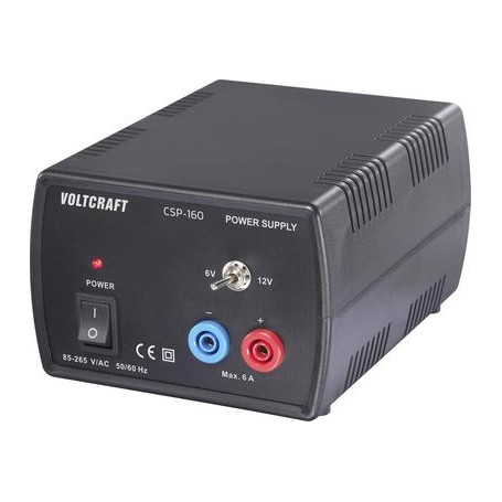 VOLTCRAFT CSP-160 Labornetzgerät Gleichspannung schaltbar 6 V/DC, 12 V/DC 6 A (max.) 72 W Anzahl Ausgänge 1 x (VC-17193980)