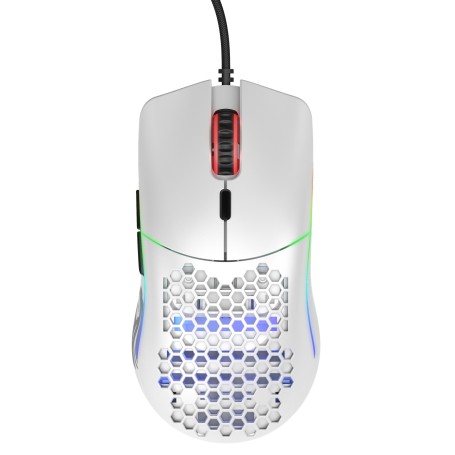 Glorious PC Gaming Race Model O- mouse Mano destra USB tipo A Ottico 3200 DPI (GOM-WHITE)