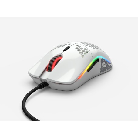 Glorious PC Gaming Race Model O mouse Mano destra USB tipo A Ottico 12000 DPI (GO-GWHITE)