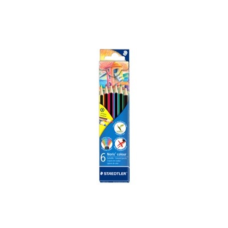 Staedtler Noris colour 185 pastello colorato Multicolore 6 pz (185 C6)