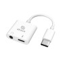 Akasa AK-CBCA30-08WH adattatore per inversione del genere dei cavi USB Type-C USB Type-C +3.5mm Jack Bianco