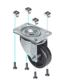 KIT 4 RUOTE - PORTATA 700KG (F9038.)