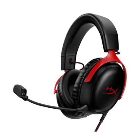 HyperX Cloud III – Cuffie da gaming (nero-rosso) (727A9AA)