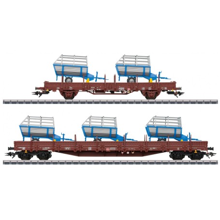 Märklin DB Freight Car Set Era VI Modello di vagone merci ferroviario Kit di montaggio HO (1:87) (46407)