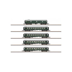 Märklin Standard Design 1928 to 1930 Express Train Car Set Modello di vagone passeggeri Kit di montaggio Z (1:220) (87620)