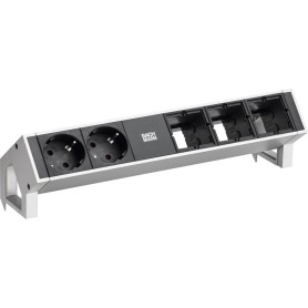 BACHMANN DESK2 2xCEE7/3 3xABD INOX lackiert (902.4860)