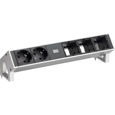 BACHMANN DESK2 2xCEE7/3 3xABD INOX lackiert (902.4860)
