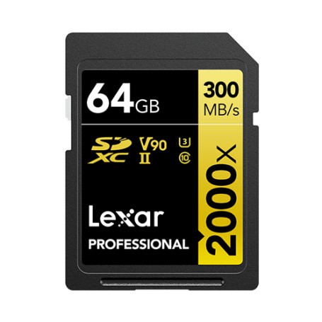 Lexar Professional 2000x 64 GB SDHC UHS-II Classe 10 (LSD2000064G-BNNNG)
