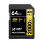 Lexar Professional 2000x 64 GB SDHC UHS-II Classe 10 (LSD2000064G-BNNNG)