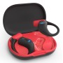 Philips Serie 6000 TAA6709BK/00 cuffia e auricolare True Wireless Stereo (TWS) A clip Sport Bluetooth Nero, Rosso