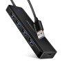 Axagon HUE-C1A hub di interfaccia USB 3.2 Gen 1 (3.1 Gen 1) Type-A 5000 Mbit/s Nero
