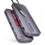 Axagon HMC-12GM2 replicatore di porte e docking station per laptop Cablato USB 3.2 Gen 2 (3.1 Gen 2) Type-C Grigio