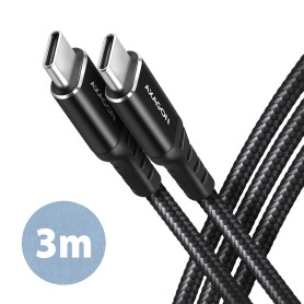 Axagon BUCM-CM30AB cavo USB USB 2.0 3 m USB C Nero