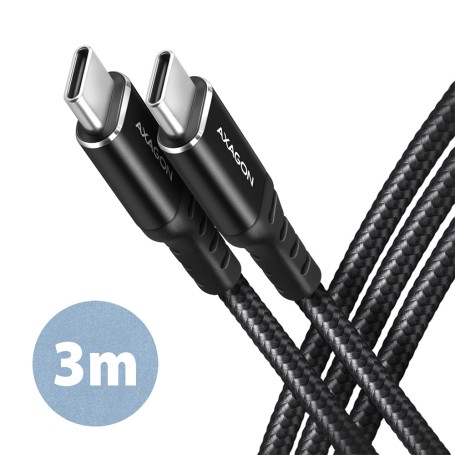 Axagon BUCM-CM30AB cavo USB USB 2.0 3 m USB C Nero