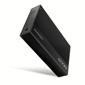Axagon EE35-GTR USB-C 5Gbps - SATA 6G, 3.5 RIBBED box BLACK - USB Typ C Custodia per Disco Rigido (HDD) Nero 3.5"