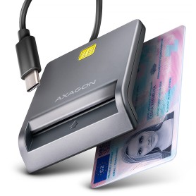 Axagon CRE-SM3TC lettore di card readers Interno USB USB tipo-C Grigio