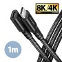 Axagon BUCM32-CF10AB cavo USB USB 3.2 Gen 2x2 1 m USB C Nero