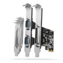 Axagon PCEA-PSN PCIe-Adapter mit 1x Parallel-+ 2x Seriell-Ports - ASIX AX99100 scheda di interfaccia e adattatore Interno Parall