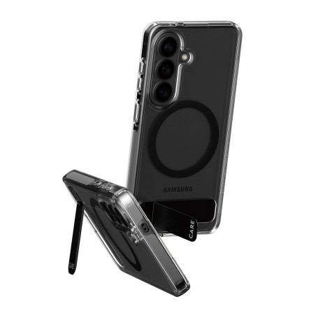 PanzerGlass CARE™ by ® Kickstand Case Transparent w. Qi Samsung Galaxy S26 custodia per cellulare Cover Trasparente (CR24194)