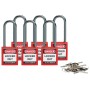 Brady 814136 lucchetto Lucchetto convenzionale 6 pz