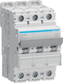 Hager NQN306 interruttore automatico Interruttore automatico di stringa Tipo B 3 3 modulo/moduli