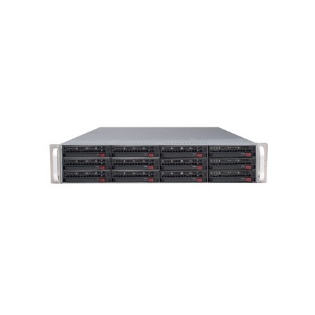 Supermicro SuperChassis 826E2-R800LPB, Black Basso profilo (Slimline - stilizzato) Nero 800 W (CSE-826E2-R800LPB)