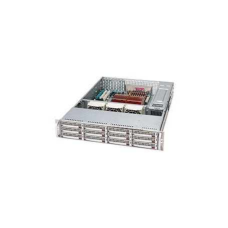 Supermicro SuperChassis 826E1-R800LPV, Silver Basso profilo (Slimline - stilizzato) Argento 800 W (CSE-826E1-R800LPV)