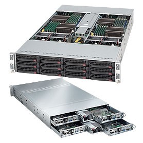 Supermicro CSE-827T-R1200B computer case Basso profilo (Slimline - stilizzato) Nero 1200 W (CSE-827T-R1200B)