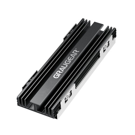 GRAUGEAR G-PS5HS02 sistema di raffreddamento per computer Unità allo stato solido Dissipatore di calore/Radiatore Nero, Argento